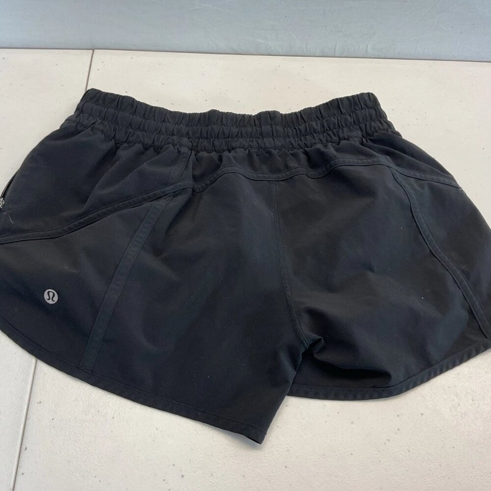 Lululemon Hotty Hot Short *High-Rise Long 4" Black Sz 10